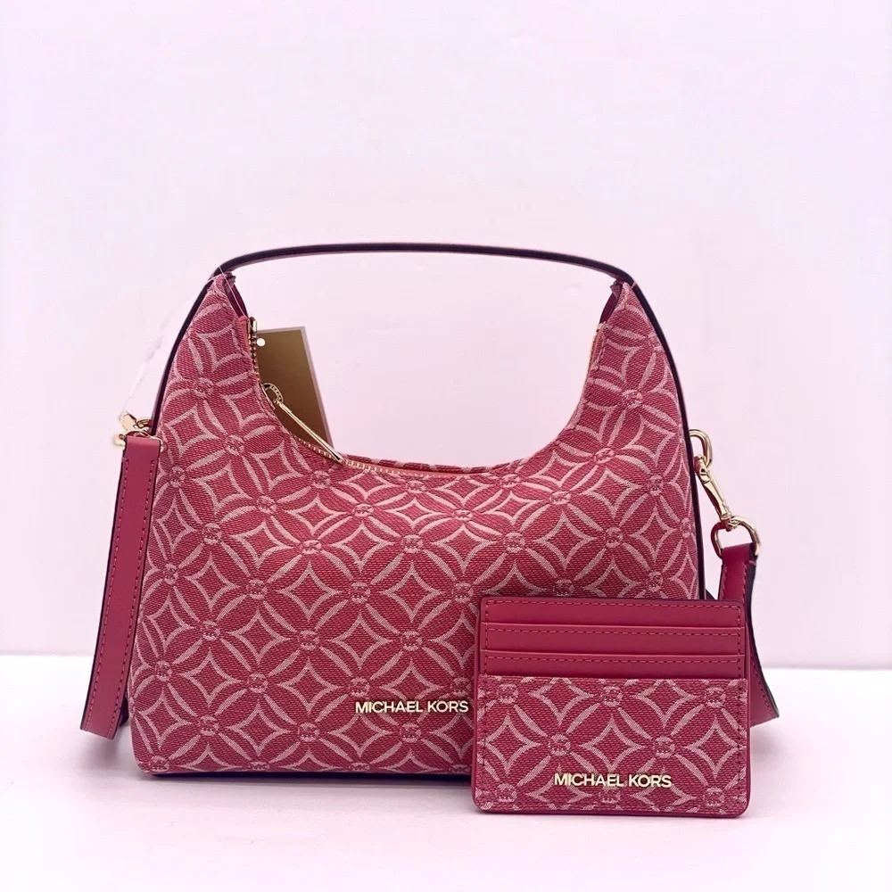 Michael Kors Ember Small Messenger Shoulder Crossbody Bag and Card Holder Set